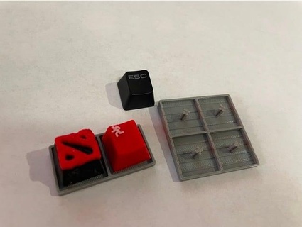 keycap holder display stand plomdawg 3d print model - Mito3D
