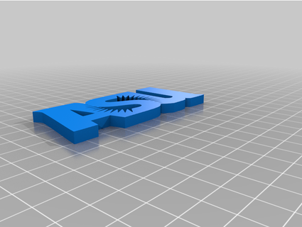 arizona state university logo 3dslabster 3d print model - Mito3D