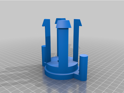 overture filament spool winder bolt axle jasonarh 3d print model - Mito3D