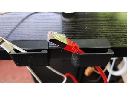 Kabel Clip kabel 25mm tabel Cyberpeer 3d print model - Mito3D
