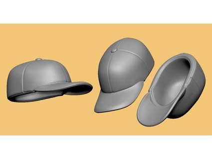 beyzbol şapka temel kaza yapan adamlar 3d print model - Mito3D