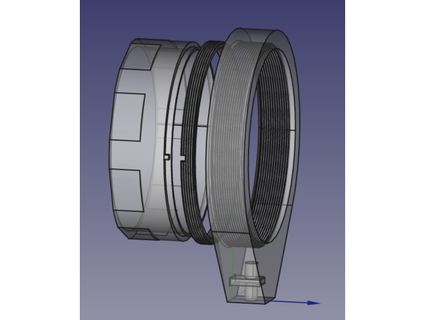 grande parametrico lente montare max 72mm metrico drobswob 3d print model - Mito3D