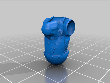 armoured orc torso 1 klomster 3d print model - Mito3D