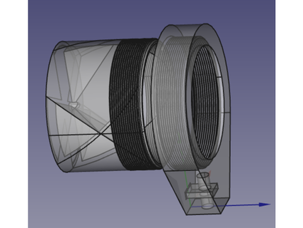 parametrisch retro reflector montieren max 51mm metrisch drobswob 3d print model - Mito3D