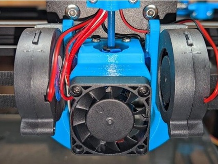 klemco 40mm Ventilator montieren airmaxx23 3d print model - Mito3D