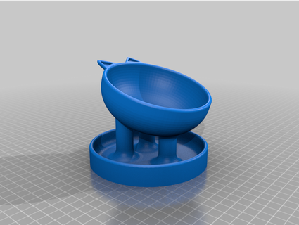 anti fourmi chat mangeoire chou 3d print model - Mito3D