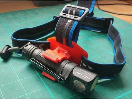 headlamp strap right angle flashlight testing321 3d print model - Mito3D