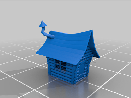 log cabin foxhelms 3d print model - Mito3D