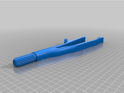 curtain rod end - squirrl branch lukeskymuh 3d print model - Mito3D