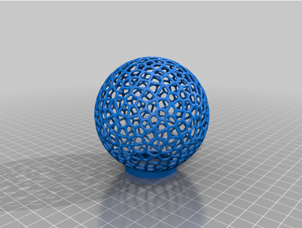 Voronoi Lamba rgb Led izole etmek 3d print model - Mito3D