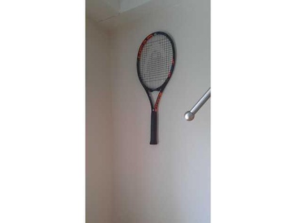 tennis racchetta parete titolare supporto noia 3d print model - Mito3D