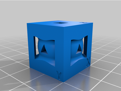 calibration cube alfazulu77 3d print model - Mito3D
