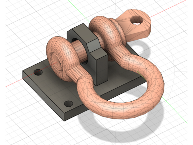 movable shackle retaining plate rc 1 10 snoopylein 3D print model - Mito3D