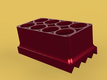 modüler 5ml laboratuar Ölçek tüp Kulp destek uyuyor boya karıştırma endişelenmek 3d print model - Mito3D