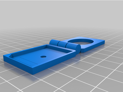 small hinged closet pull handle ddemtl 3d print model - Mito3D