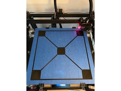 tray calibrator large printers minimum 350 mm x rom1 rgnr 3d print model - Mito3D