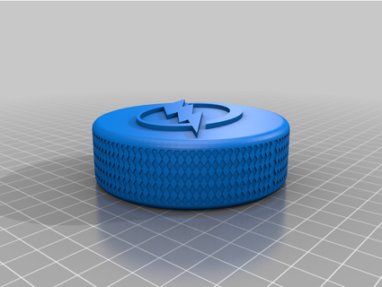 Tampa baie foudre hockey palet supporter épluchez 3d print model - Mito3D