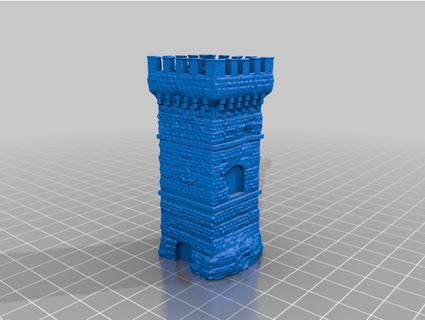castillo edificio golpe hierro 3d print model - Mito3D