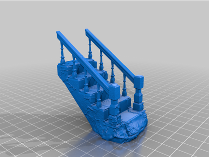 ürkütücü merdivenler demir vuruşu 3d print model - Mito3D