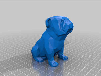düşük poli ingilizce bulldog shadowknight450 3d print model - Mito3D