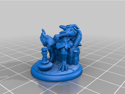 ravenfolk warlock tsardonic 3d print model - Mito3D
