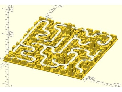 maze city justinsdk 3d print model - Mito3D