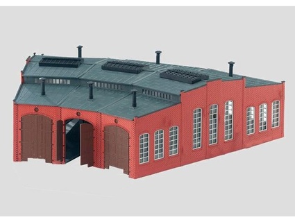h0 ringlokschuppen locomotive shed pegar 3d print model - Mito3D