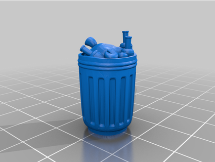 garbage scaled 28mm & 15mm tabletop hou2zi0 3d print model - Mito3D