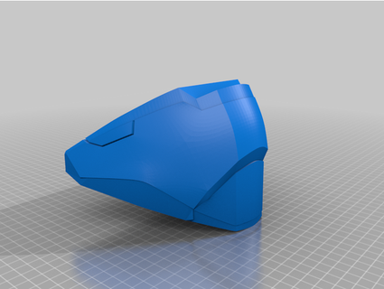 cut helmet mirror parts grimm 3d print model - Mito3D