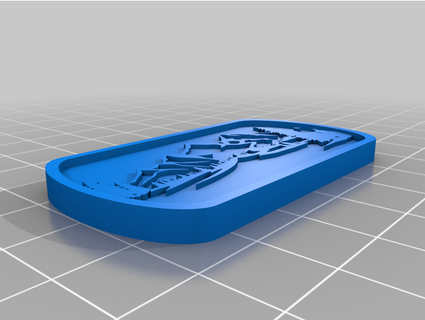 mountains keychain buckry 3d print model - Mito3D