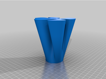organic looking vase meesacreate 3d print model - Mito3D