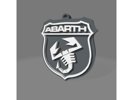 abarth porte clés azapattaz 3d print model - Mito3D
