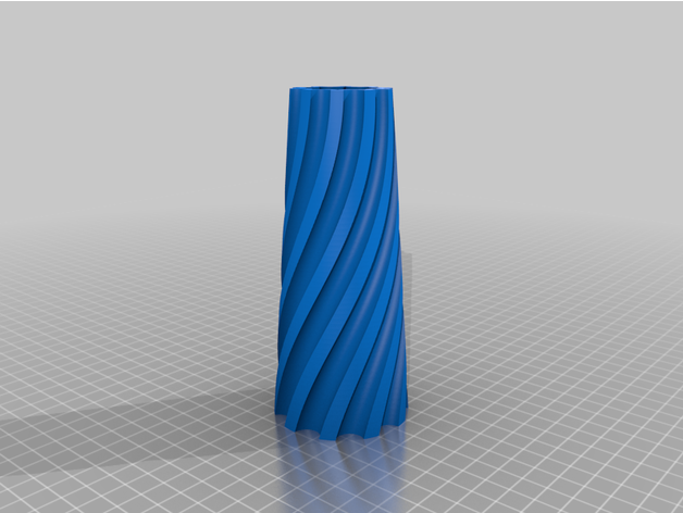bükülmüş vazo yuva 3D print model - Mito3D
