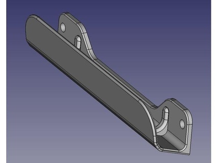 handle plastic lamella doors nupao 3d print model - Mito3D