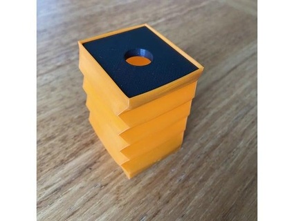 mini bellows cube rotation 3d print model - Mito3D