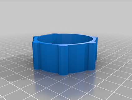 argon cadran jauge couverture gaine halebop3 3d print model - Mito3D