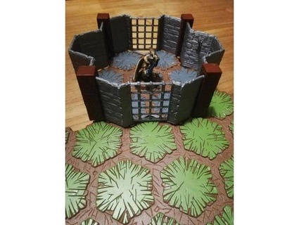 dungeon scape side wall grate breinnl 3d print model - Mito3D