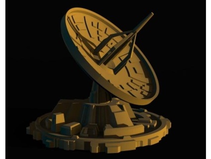 Satellit Gericht Radar kaybee81 3d print model - Mito3D