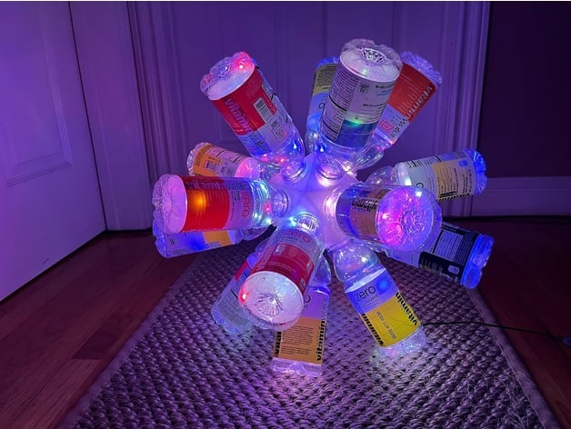 hollowed bottle sphere plun 3D print model - Mito3D
