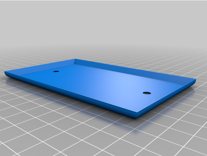 blank wall plate darklaser 3d print model - Mito3D