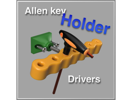 Allen chave motoristas suporte relojoeiro atelier 3d print model - Mito3D