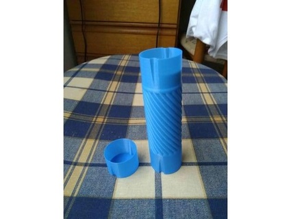tubulaire boîte casquette vase mode cost93 3d print model - Mito3D