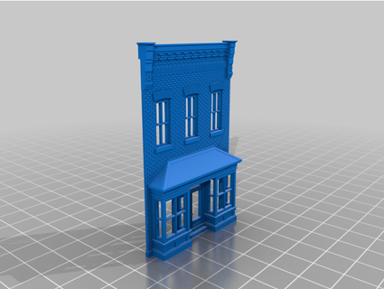 n scale store front chris33333 3d print model - Mito3D