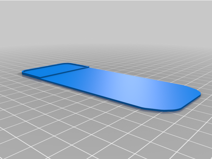 blank bookmark moxl 3d print model - Mito3D