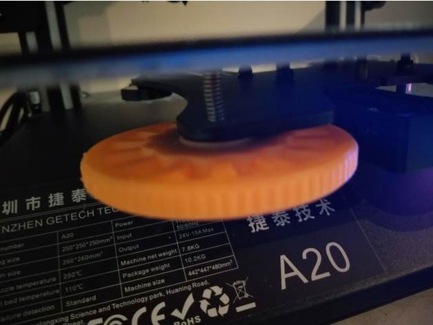 leveling knob geeetech a20 marcoeve 3D print model - Mito3D