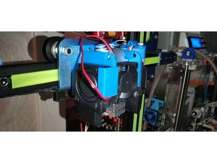 arvores azul xcr 3dsway biqu Hotend montagem x3x3x 3d print model - Mito3D