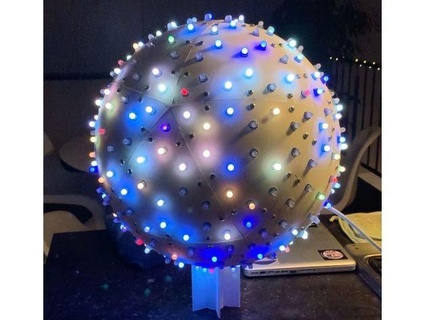 conduziu esfera 320 leds koenvdh 3d print model - Mito3D