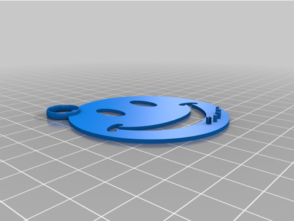 smiley face- preppy keychain araaaaaaaaaaaaa 3d print model - Mito3D