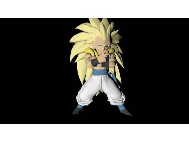 gotenks ss3 foxyart25 3D print model - Mito3D