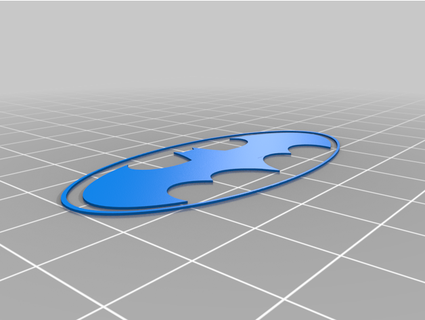 batman logo ornament steven786 3d print model - Mito3D
